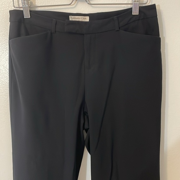 Coldwater Creek natural fit black work / dress pants tag size P8 - Picture 2 of 8
